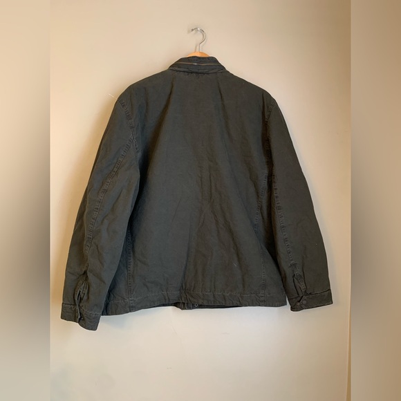 Levi's Military Field Jacket Men's Military Green Canvas Coat Quilt Lined XXL - Picture 6 of 10